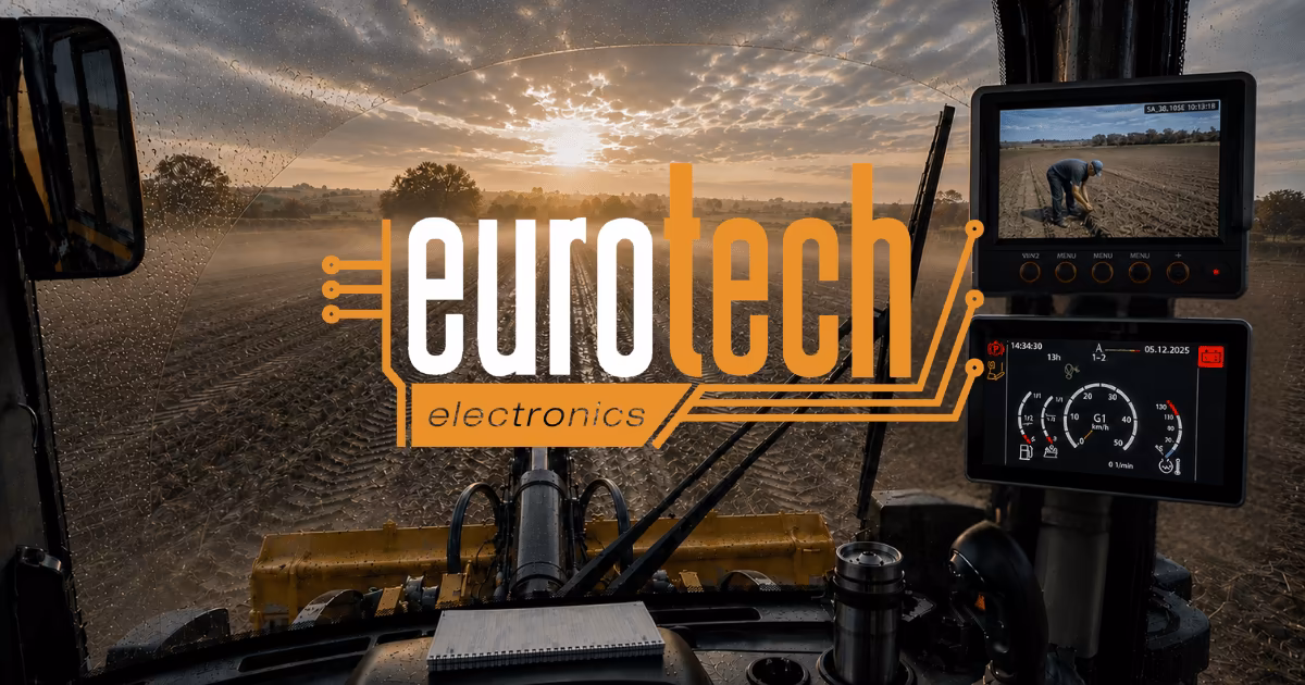 Site web Eurotech Electronics — conception et fabrication canadienne d'électronique pour véhicules et machinerie (modules d'essuie-glace intermittent, caméras de recul, détection d'angle mort).