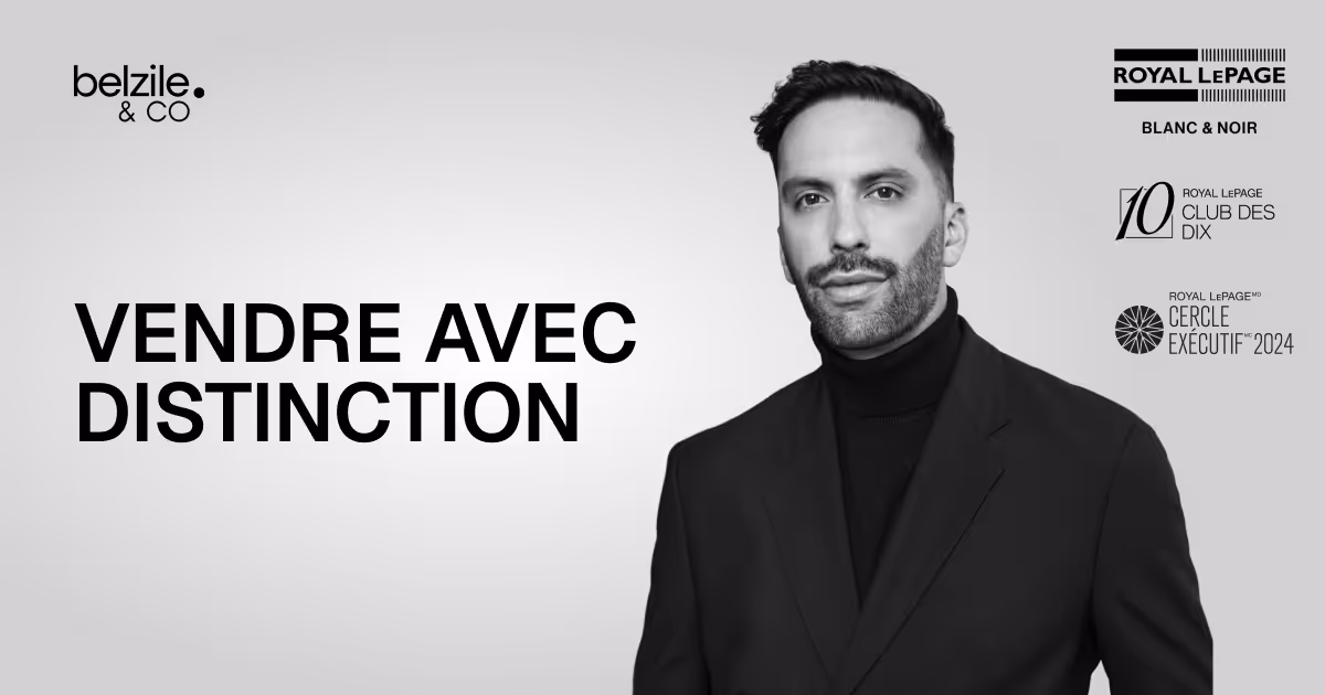 Site web Belzile & Co — Louis Belzile, courtier immobilier Royal LePage Blanc & Noir à Québec, top 10 au Québec avec plus de 900 propriétés vendues.