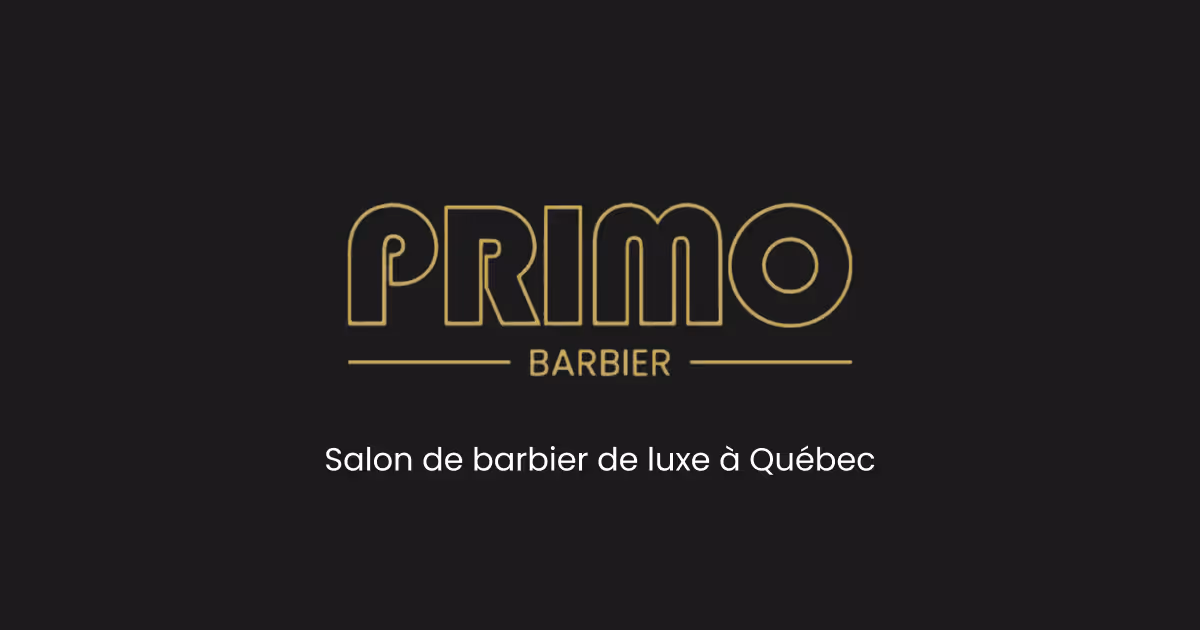 Site web de PRIMO Barbier, salon de barbier à Québec.
