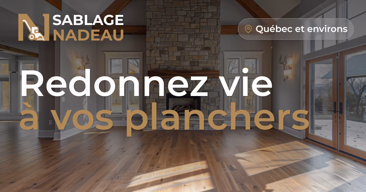 Site web de Sablage Nadeau, planchers de bois franc à Québec.