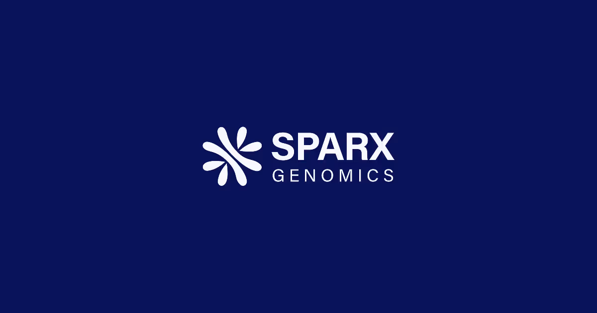 Site web Sparx Genomics — plateforme de validation de cibles génétiques humaines pour la découverte de médicaments.